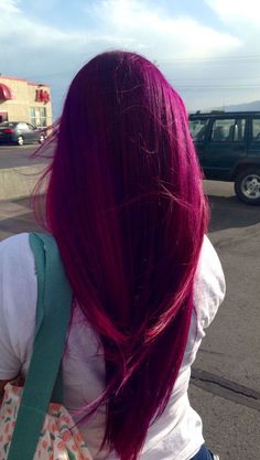 Magenta Hair Colors, Magenta Hair, Wine Hair, Red Hair Inspo, Trendy Hairstyle, Pinterest Hair