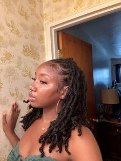 Real Locs Hairstyles, Fluffy Locs Black Women, Feminine Locs, Locs Black Women, Afrocentric Hairstyles, Locs Styles, Loc Hairstyles, Beautiful Locs