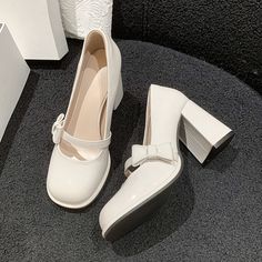 Shipping: Worldwide Express Shipping AvailableDelivery time: 7-15Days Fast ShippingReturns: Fast refund, 100% Money Back Guarantee. Thick High Heels, Mary Jane High Heels, French Pink, Elegant Heels, Womens Mary Janes, Black Tank Dress, Mary Jane Shoes Womens, Buckle Shoes, Mary Jane Heels