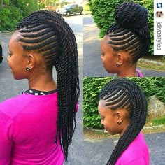 Braided Mohawk Hairstyles, Braided Mohawk, Flat Twist Hairstyles, Twisted Hair, Mohawk Braid, Marley Hair, Natural Hairstyles For Kids, Mohawk Hairstyles, Mohawks