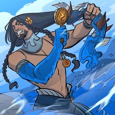 Neal Illustrator, Poseidon Drawing, Quick Illustration, Epic The Musical