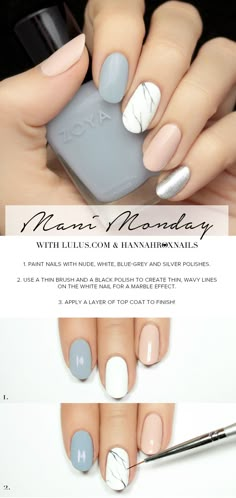 Lulus.com Fashion Blog Marble Nails Tutorial, Marble Nail Designs, Nail Swag, Nail Tutorials