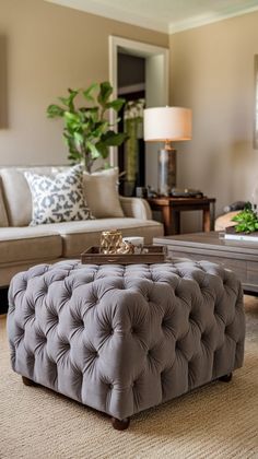 a living room with two couches and a coffee table