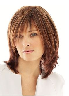 Medium Short Hairstyles Health and styles short medium hairstyles | hairstyles Raquel Welch Wigs, Medium Short Hair, Short Layered Haircuts, Shoulder Length Hair Cuts, Mid Length Hair, Hair Wigs, Synthetic Wigs