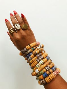 Pattern People Bracelets// Yellow – Afrohemien.com Jewelry Marketing, Afro Jewelry, African Beaded Bracelets, Afrocentric Jewelry, Blue Gemstone Bracelet, African Bracelets, Single Bracelet, Multiple Bracelets, Jewelry Colorful