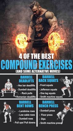 the best compound exercises and some alternative moves for beginners to do in this workout