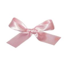 a pink ribbon with a bow on it