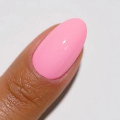 Little Piggy DIVA #140 (bright bubblegum pink) — This little soda went to the market and found the most POPular sweet warm pink " Bubblegum Pink Nails, Acrylic Nails Almond Shape, Pink Nail Colors, Dnd Gel Polish, The Duo, Almond Acrylic Nails, Dip Powder Nails, Dipped Nails