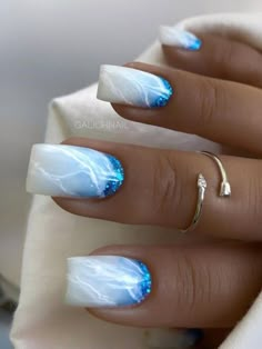 Fancy Nail Art Designs, Nails Art Designs, Milky Nails, Fancy Nails Designs, Makijaż Smokey Eye, Beach Nails, Pretty Acrylic Nails, Fancy Nails