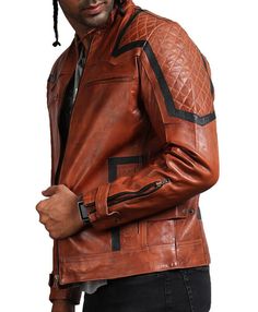 Biker Brown Leather Jacket with Quilted Pattern Introducing a quilted brown biker jacket for all our motorcycle enthusiasts seeking a timeless yet standout piece for their outerwear collection. Constructed using 100% premium-quality genuine leather, this brown jacket is made to be the perfect companion on all your adventures, whether it is exploring the cannons, nights out with loved ones, summer BBQ parties, or casual friends hangouts.It blends a classic vintage look with modern design and city Brown Biker Jacket, Moto Jacket Outfit, Bbq Parties, Quilted Pattern, Biker Leather, Summer Bbq, Brown Leather Jacket, Brown Jacket, Moto Jacket