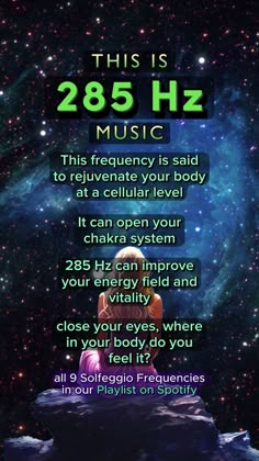 Regenerate cells and tissues with Solfeggio healing frequency 285 hz #healingfrequencies #healingjourney #frequencies #fypシ #285hz #solfeggio #healing #relaxation #healingtones #healingfrequency #cellrepair #selfhealing | Ambient Stream | Ambient Stream · Original audio Healing Vibration Frequencies, Meditation Frequencies, Universe Knowledge, Artist Management Music, Subconscious Mind Power, Xmas Songs