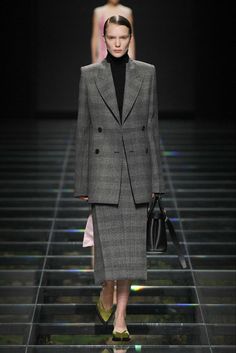 Grey Coat Outfit, Amanda Wakeley, Office Suit, Band Of Outsiders, Suit Pattern, Antonio Marras, Antonio Berardi, Atelier Versace