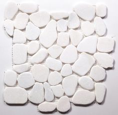 white pebbles laid out on top of each other