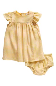 Nordstrom Flutter Sleeve Dress & Bloomers | Nordstrom Spring Cotton Sundress For Playdates, Cotton Summer Dress For Playwear, Summer Flutter Sleeve Dress For Playwear, Summer Cotton Sundress For Playwear, Summer Playwear Dress With Flutter Sleeves, Playful Summer Dress With Flutter Sleeves, Playful Ruffle Sleeve Beach Dress, Cotton Sundress With Flutter Sleeves For Spring, Summer Cotton Sundress With Flutter Sleeves