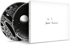 a black and white photo of a cd with writing on it