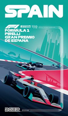 a poster for the spanish grand prix