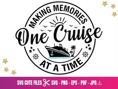 the logo for making memories one cruise at a time