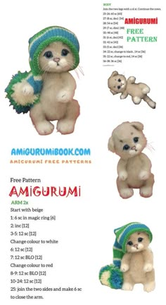 the instructions for how to make stuffed animals