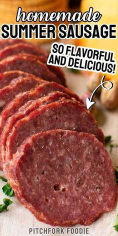 homemade summer sausage is so flavorful and delicious it can be made in the slow cooker