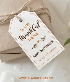 a gift tag that says so very beautiful for you