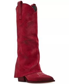 Steve Madden - Women's Sorvino Slouch Cuffed Western Boots Modern Cowgirl, Western Boots, Steve Madden, High Heels, Pick Up, In Store, Buy Online, Cuff, My Style