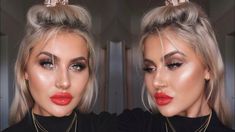 Victoria Secret Makeup Looks Tutorials, Classic Glam Makeup, Makeup By Geena Hunt, Jamie Genevieve Makeup, Makeup Videos Full Face Glam, Glowy Skin Makeup, Jamie Genevieve Lip Piercing, Jamie Genevieve, Nars Sheer Glow Foundation