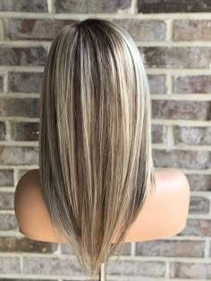 Pretty Highlights, Blonde Shadow Root, V Cut Hair, Dark Ombre Hair, Glitter Shadow, Brown Ombre Hair, Ombre Hair Blonde, Shadow Root, Wig Human Hair