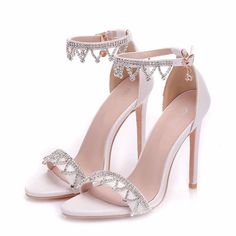 Bride Heels, Toe Post Sandals, Bridal Sandals, Studded Heels