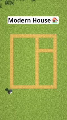 an aerial view of a tennis court with the words modern house on it and a bird flying by