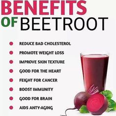 the benefits of beetroot juice are shown in this advert for an article