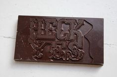 a chocolate bar with the words happy birthday on it