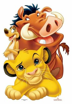 the lion king and cub from disney's animated movie