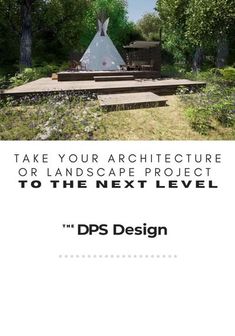 an advertisement with the words take your architecture or landscape project to the next level