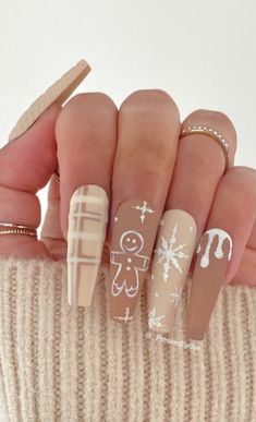 Unghie Nail Art, Christmas Gel, Cute Christmas Nails, Sweater Nails, Nail Swag