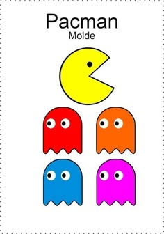 the pacman model for children to learn how to make pac - man and pacman