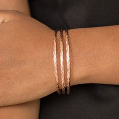 Lead & Nickel Free. Adjustable. Etched In Shimmery Geometric Patterns, Shiny Copper Bars Arc Across The Wrist, Coalescing Into A Dainty Cuff. Copper Bar, Copper Cuff Bracelet, Copper Cuff, Bracelet Dainty, Copper Bracelet, Paparazzi Jewelry, Geometric Patterns, Adjustable Bracelet, Womens Jewelry Bracelets