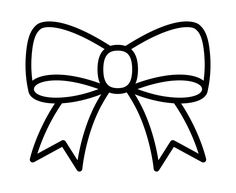 a black and white bow on a white background