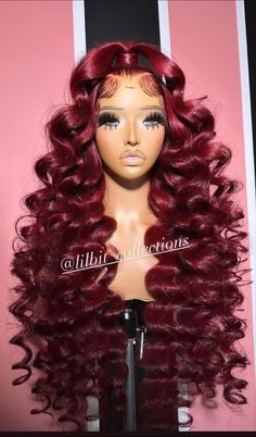 Red Prom Hairstyles, High Ponytail Ideas, Fun Wigs, Weave Hair Color, Ponytail Ideas, Lace Wigs Styles, Hair Styles Ideas, Short Hair Cut, Birthday Look