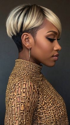 Effortless short pixie haircuts for black 50 Ideas for Gray Pixie Haircut Over 50 💄 Braids With Undercut Black Women, Gray Pixie Haircut Over 50, Gray Pixie Haircut, Pixie Haircut Over 50, Braids With Undercut, Haircut Over 50, Pixie Haircuts For Black Women, 27 Piece Hairstyles, Gray Pixie