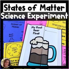 the states of matter science experiment is shown with pictures of different types of objects in it