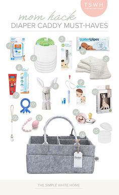 a baby's diaper caddy must haves