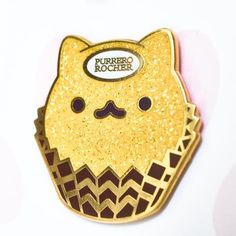 Purrero Rocher cat pin Ferrero Rocher Chocolate, Make A Friend, Rocher Chocolate, Cat Friends, Acrylic Keychains, Little Cat