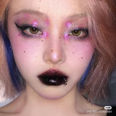 Ethereal Makeup, Asian Eye Makeup, Cool Makeup Looks, Makeup Tattoos, Dark Makeup, Cute Makeup Looks, Creative Makeup Looks, Asian Makeup