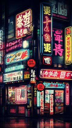 Neon Signs Aesthetic, Japanese Cityscape, Japan Cyberpunk, Japanese Cyberpunk, Basketball Girl, Illustration Techniques