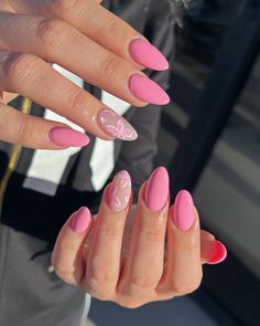 spring nail idea spring nails inspiration spring nails and makeup 2023 spring nails 2023 gel spring nails designs spring nails design spring nails 2023 acrylic spring nail 2023 acrylic spring nails looks spring nails look spring nail 2023 spring nails2023 spring nails aesthetic spring nails trendy spring nail simple spring nails inspo spring  fun spring nails prom nails april nails summer nails Acrylic Almond Nails Ideas Summer, Cool Pink Nail Designs, Pink Girly Nails Design, Nails Design Ideas Pink, Cute Nail Ideas For Summer 2024, Pink Nails With Design Ideas, Pink Acrylic Designs, Cute Pink Nails Almond, Pink Spring Nail Ideas