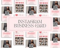 the instagramm business card is displayed with photos