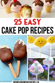 25 easy cake pop recipes that are perfect for kids to make and sell at the store