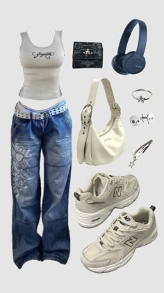 #fitspo #outfitinspo #outfit Early 2000s Fashion For School, Early 2000s Outfit Ideas For School, Y2k Fashion Early 2000s Outfit Ideas, Early 2000s Aesthetic Outfits, Kpop Female Outfits, Yk2 Aesthetic Outfits, Outsiders Aesthetic, Yk2 Aesthetic, Yk2 Style