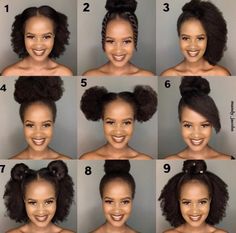 Job Hairstyles, Natural Hair For Black Women, Cheer Hairstyles, Hairstyles Simple, Natural Afro, Easy Updo, Hair For Black Women, Protective Hairstyles For Natural Hair