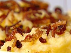 closeup of some food with raisins on it